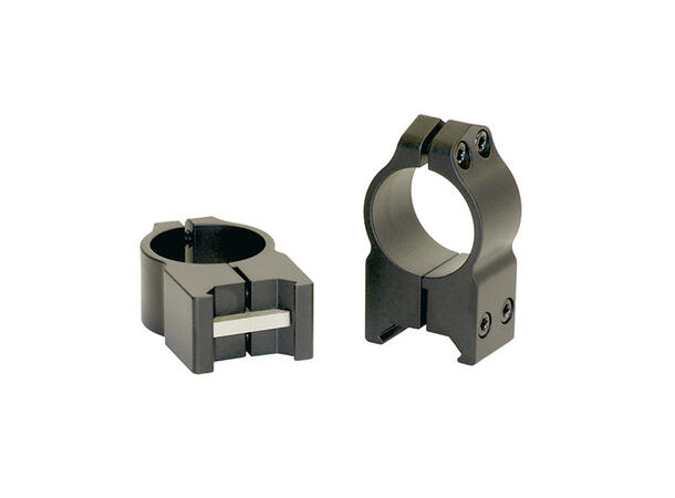 Warne Maxima Ring Fast 1" Sort/Matte Warne Ringmontasje for Weaver/Picatinny 